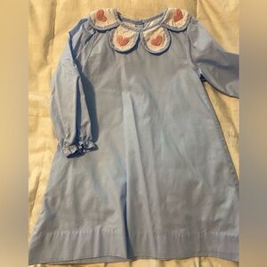 Cecil & Lou size 4T
Light blue dress with pink hearts on the collar